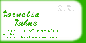 kornelia kuhne business card